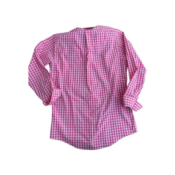 Brooks‎ Brothers Pink Ckeck Dress Shirt Sz 15 - 2/3 Slim Fit - Picture 6 of 10